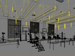gym space 17 3Dモデル