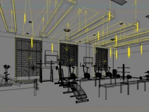 gym space 17 3D Model