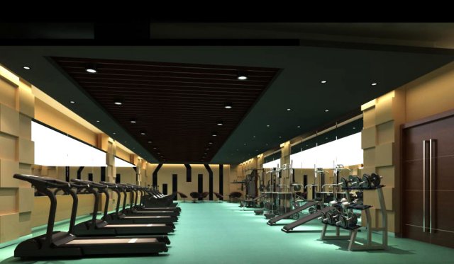 gym space 18 3D 모델 .c4d .max .obj .3ds .fbx .stl .blend 