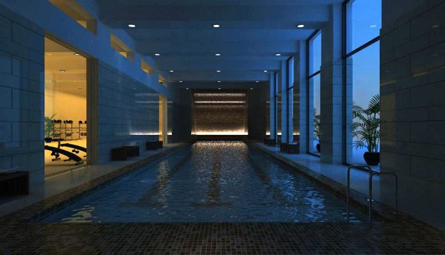 gym space 20 3D Модель .c4d .max .obj .3ds .fbx .stl .blend 
