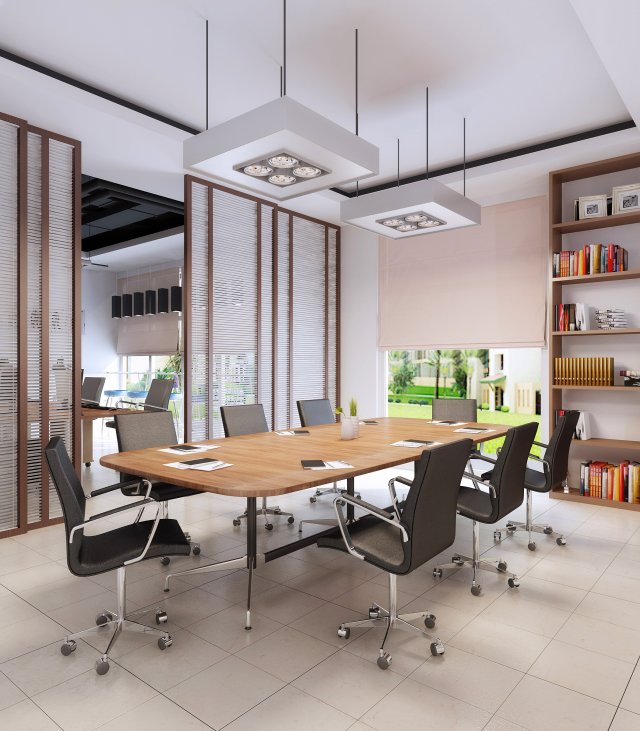 office space 09 3D Модель .c4d .max .obj .3ds .fbx .stl .blend