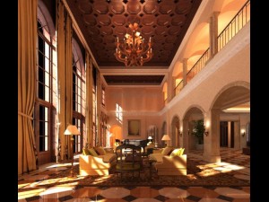 lobby space 108 Modelo 3D
