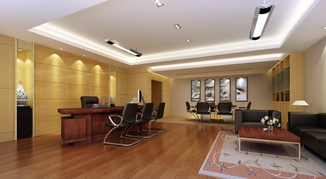 office space 36 Model 3D .c4d .max .obj .3ds .fbx .stl .blend 