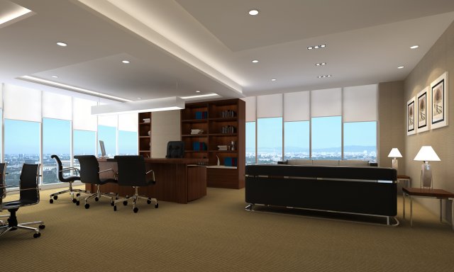 office space 43 3D 모델 .c4d .max .obj .3ds .fbx .stl .blend 