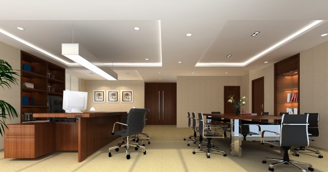 office space 42 Model 3D .c4d .max .obj .3ds .fbx .stl .blend 