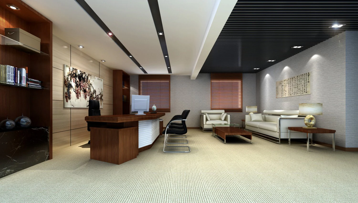 office space 45 3D Model .c4d .max .obj .3ds .fbx .stl .blend 