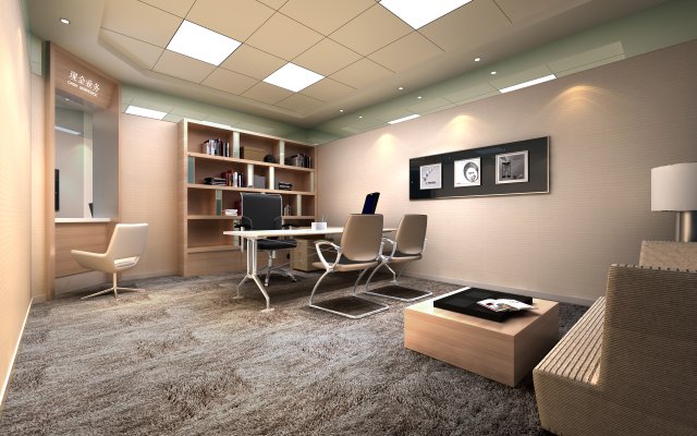 office space 47 3D Model .c4d .max .obj .3ds .fbx .stl .blend