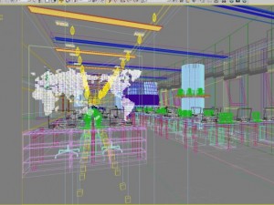 office space 60 Model 3D