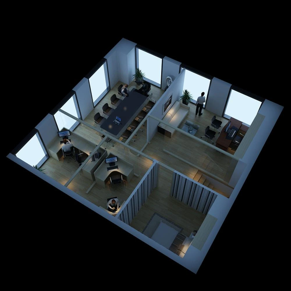 office space 65 3D Model .c4d .max .obj .3ds .fbx .stl .blend 