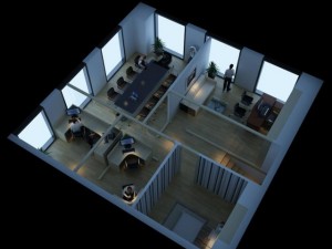 office space 65 Modèle 3D