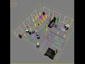 office space 65 3D 모델
