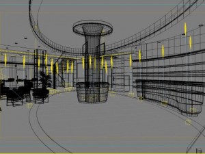 lobby space 131 3D Модель