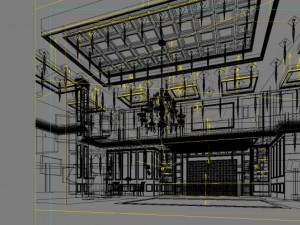 lobby space 129 3D Model