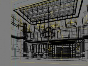 lobby space 132 3D मॉडल