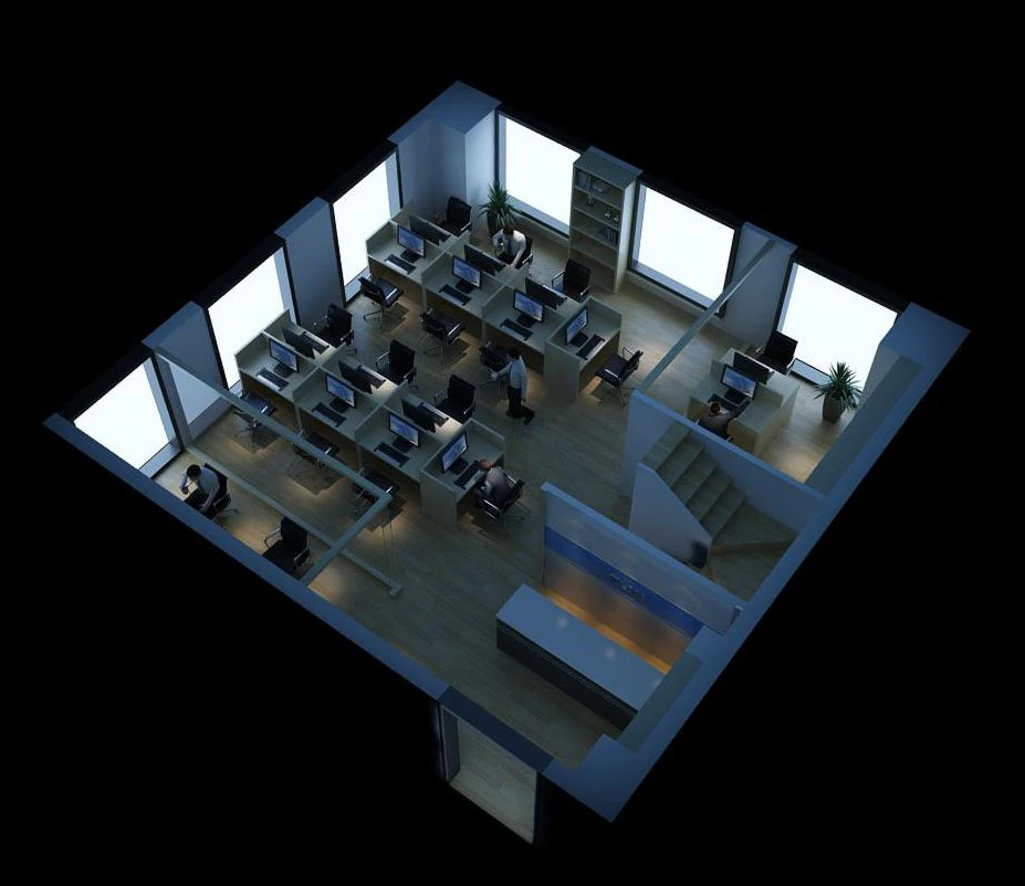 office space 69 3D Model .c4d .max .obj .3ds .fbx .stl .blend