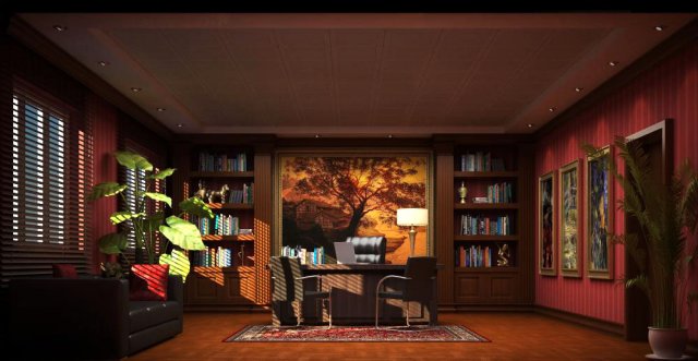 office space 77 3D 模型 .c4d .max .obj .3ds .fbx .stl .blend