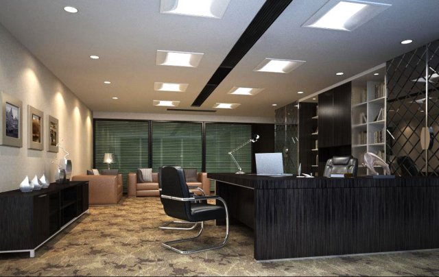 office space 81 3D Model .c4d .max .obj .3ds .fbx .stl .blend 