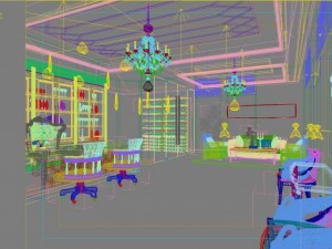 office space 85 Modello 3D