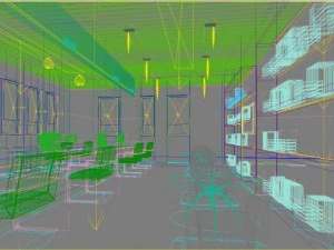 office space 90 3D Model