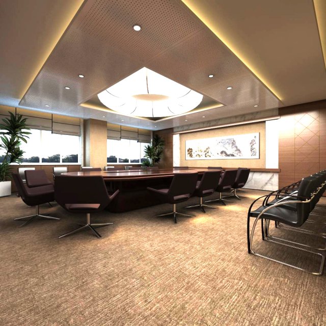 office space 93 Modello 3D .c4d .max .obj .3ds .fbx .stl .blend 