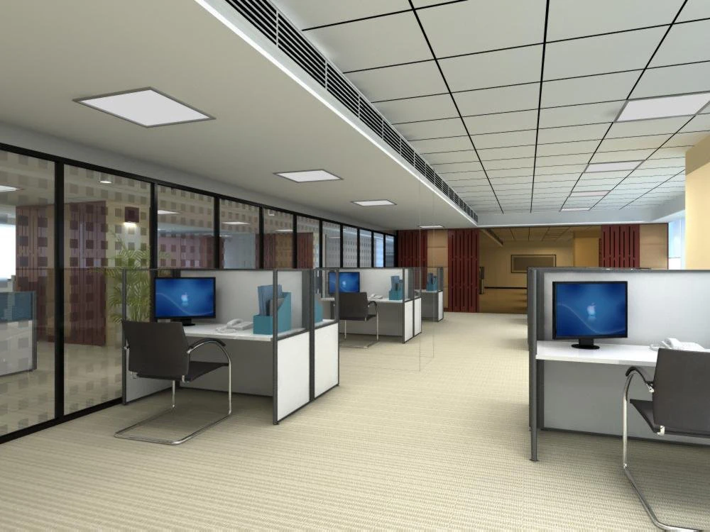 office space 100 3D Model .c4d .max .obj .3ds .fbx .stl .blend 
