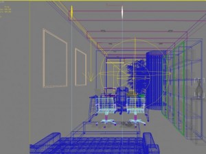 office space 108 Model 3D