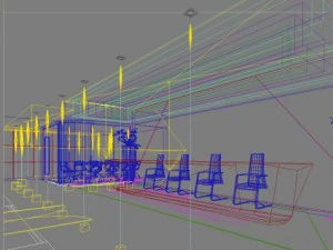 espace bureau 116 Modèle 3D
