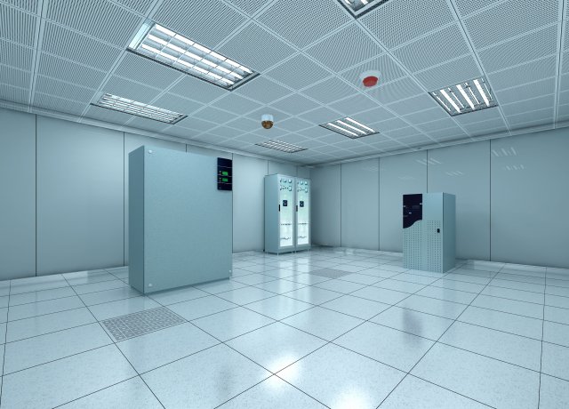 operating room  control room 008 3D Model .c4d .max .obj .3ds .fbx .stl .blend 