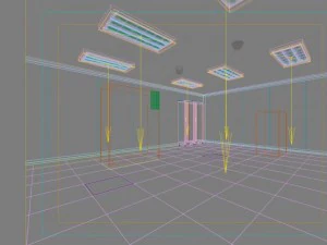 operating room  control room 008 3D Model