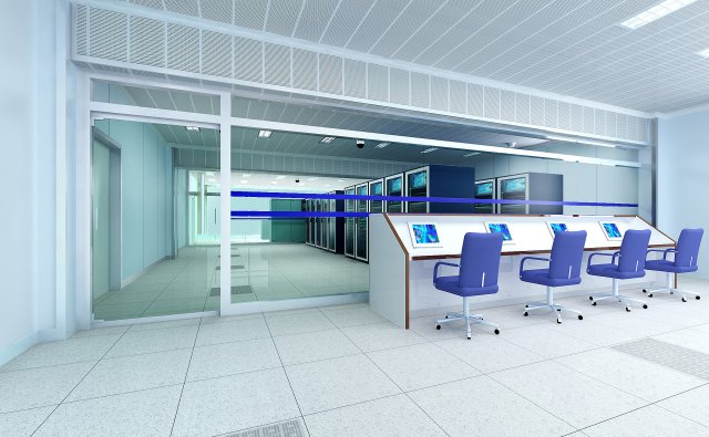 operating room  control room 009 3D Model .c4d .max .obj .3ds .fbx .stl .blend 