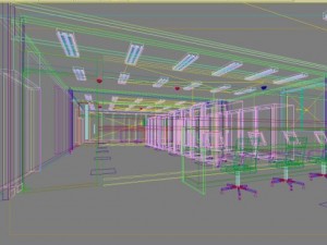operating room  control room 009 3D Model