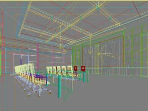 operating room  control room 007 3D Model