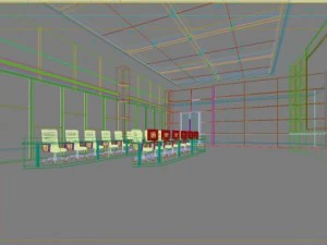 operating room  control room 006 3D Model