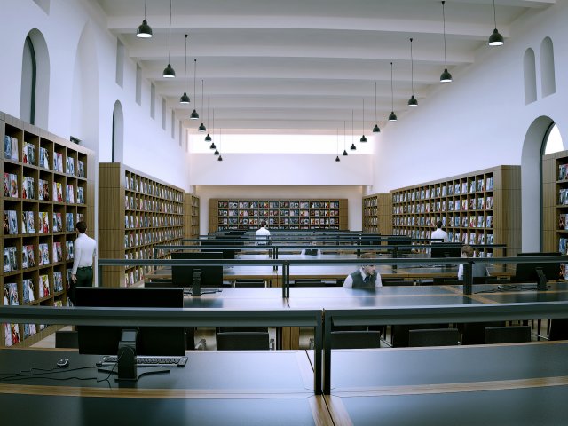 reading room Modelo 3D .c4d .max .obj .3ds .fbx .stl .blend 