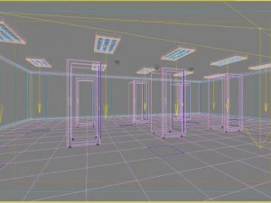 operating room  control room 002 3D Model