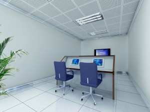 operating room  control room 001 Modello 3D