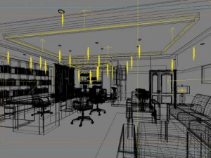 office space 120 3D Model