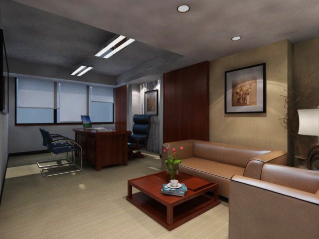 office space 123 3D Model .c4d .max .obj .3ds .fbx .stl .blend 