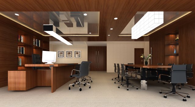 office space 131 3D Модель .c4d .max .obj .3ds .fbx .stl .blend