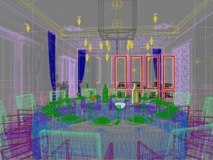 restaurant space 003 3D Model