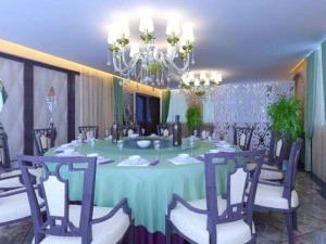 restoran alanı 004 3D Model