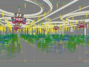 restaurant space 006 3D Model