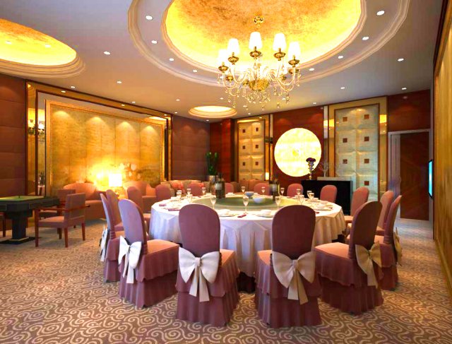 restaurant space 007 3D Модель .c4d .max .obj .3ds .fbx .stl .blend 