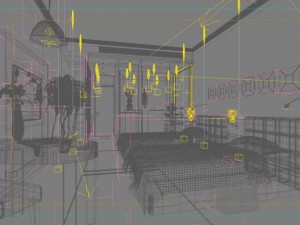 restaurant space 007 3D Модель