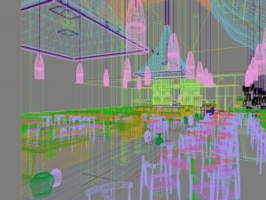 restaurant space 011 3D मॉडल