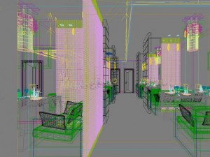 restaurant space 012 3D 模型