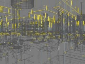 restaurant space 013 3D Model