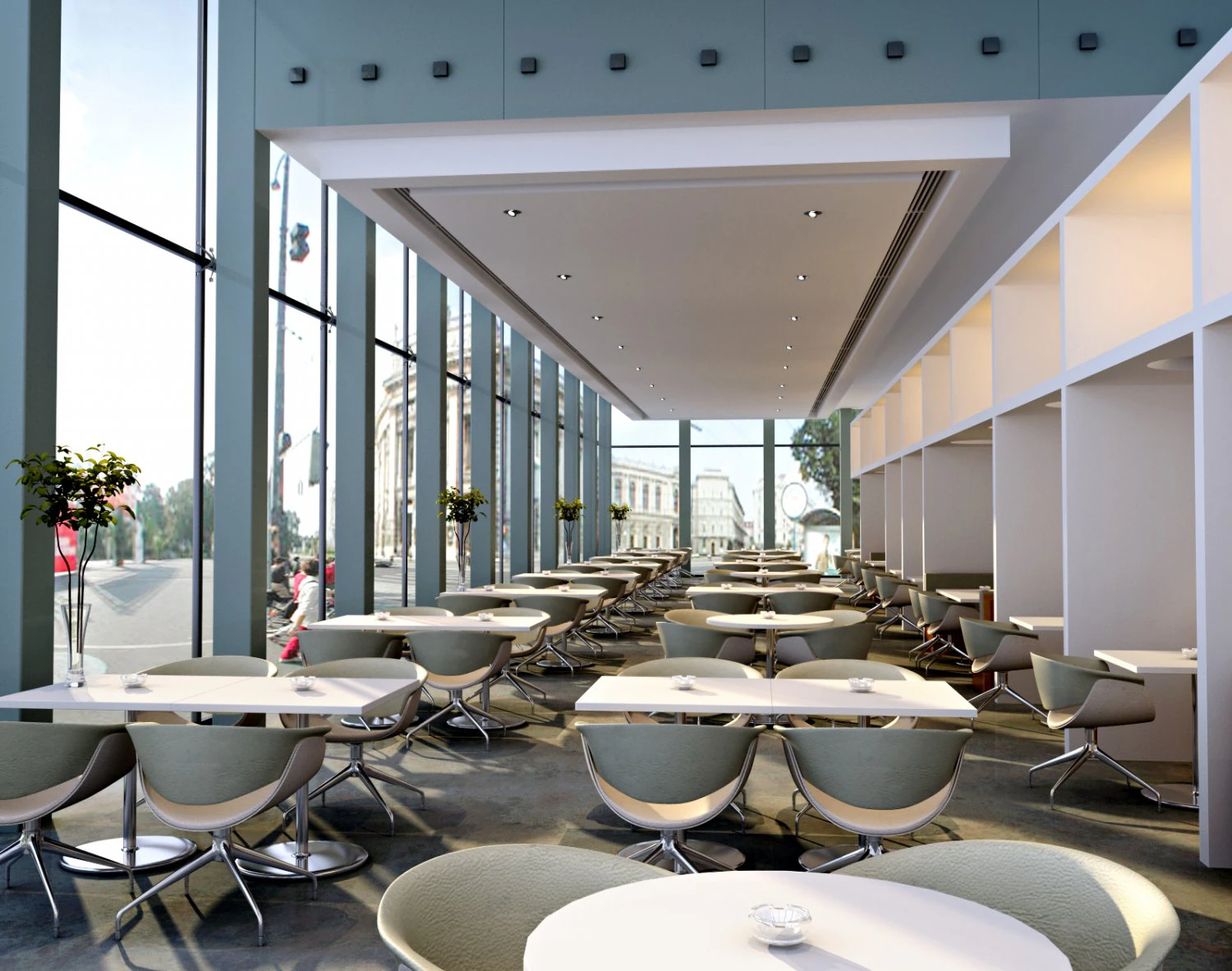 restaurant space 016 3D Model .c4d .max .obj .3ds .fbx .stl .blend