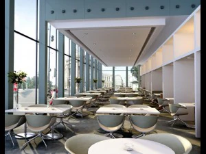 espacio de restaurante 016 Modelo 3D