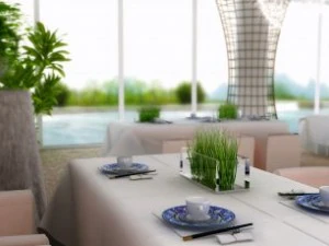 restaurant space 017 3D Model